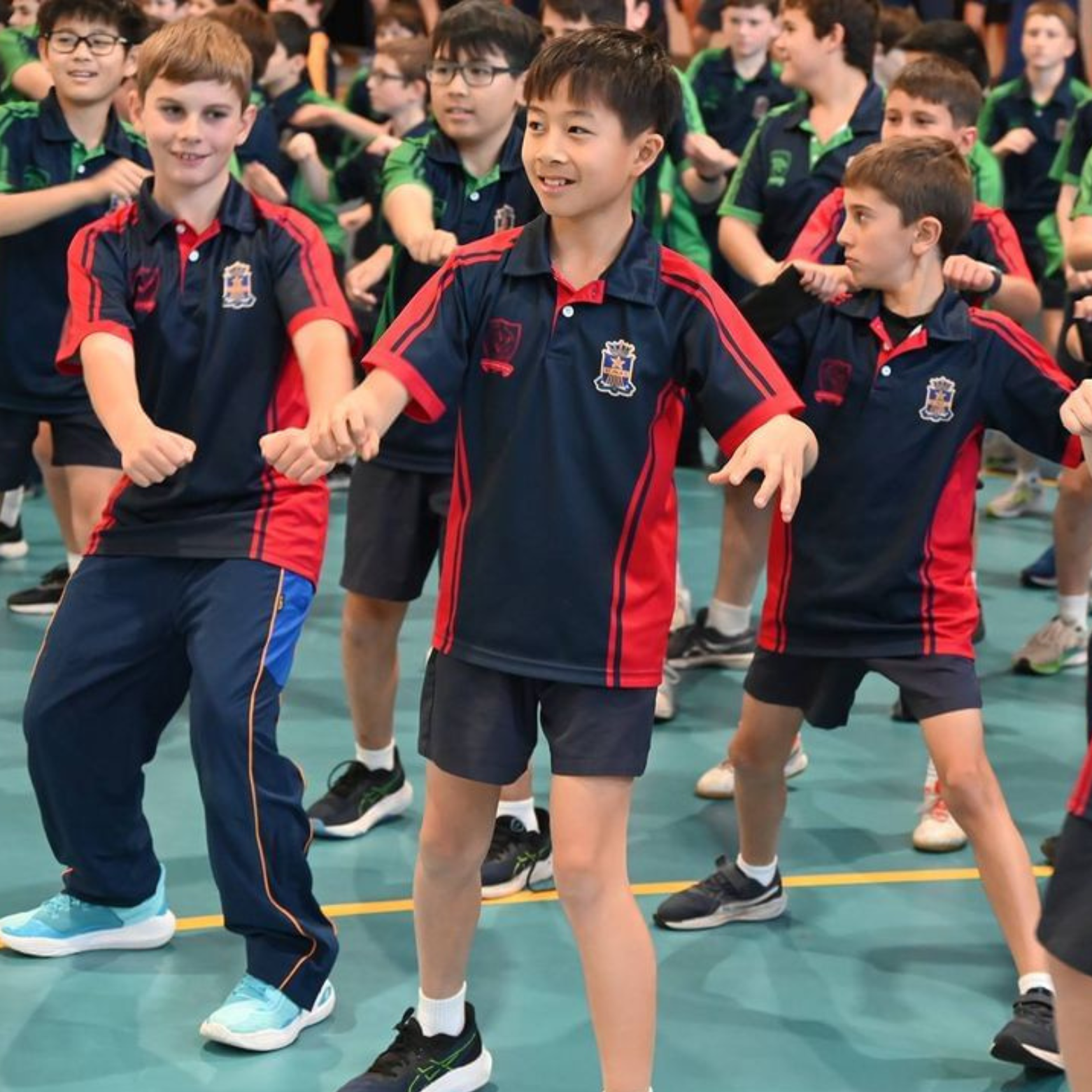 Boy dances during REDed session with his peers