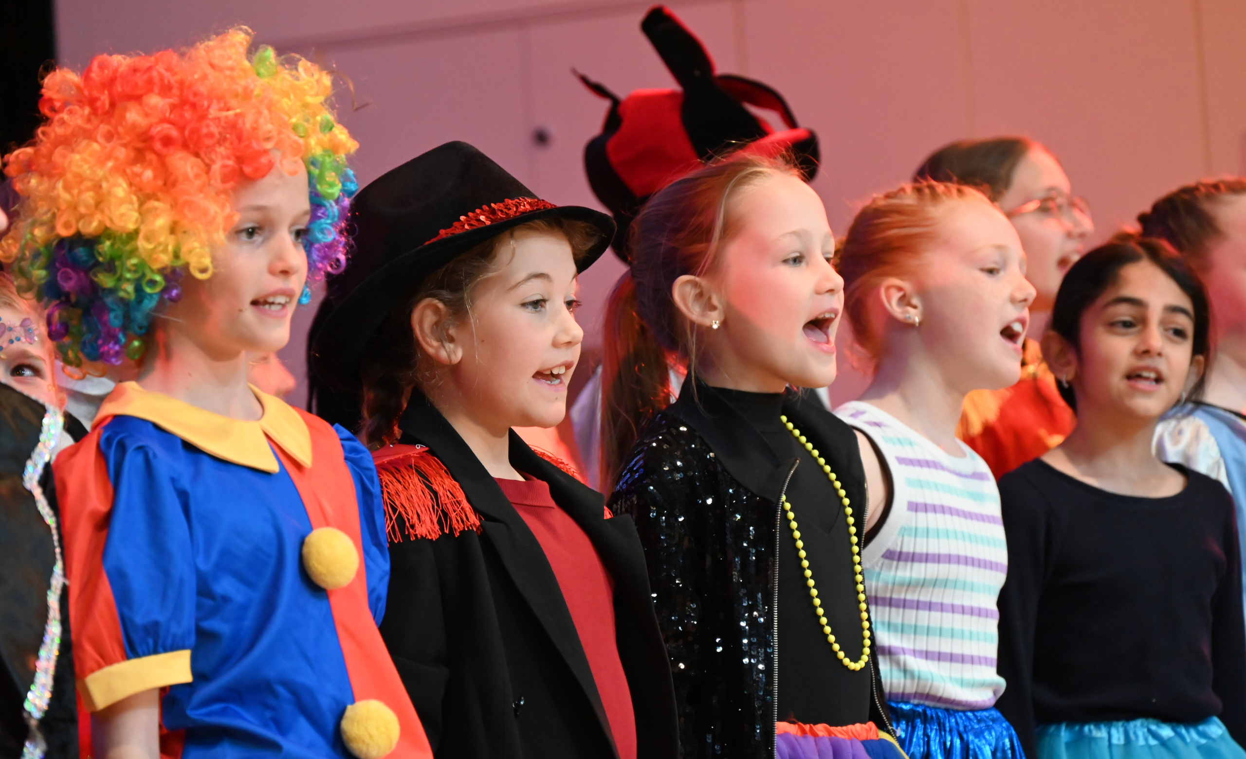Children dressed up in costumes